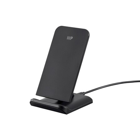 Monoprice Fast Wireless Charging Stand with 2 Coils_ 10W_ Qi Compatible 27752